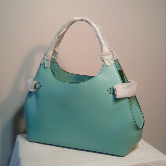 Authentic Kate Spade Vanston Dylan Caribbean blue satchel purse bag - Picture 7 of 13